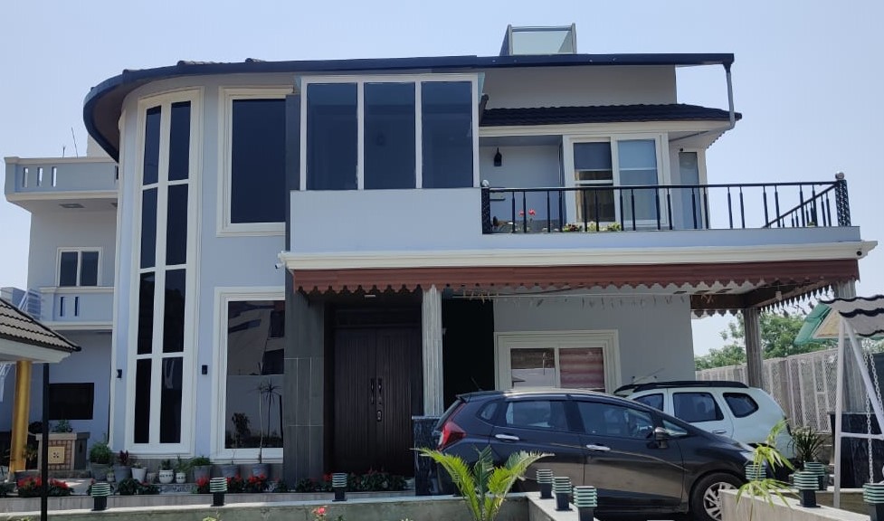 UPVC sliding window installation